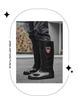 Men's Mid-High Waterproof Rain Boots - Non-Slip Rubber Shoes for Outdoor, Kitchen, or Construction Use