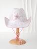 Women's Fedora with Shiny Star and Butterfly LOVE Design, Adjustable for Sun Protection