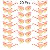 20 Pcs Rimless Butterfly Shaped Sunglasses Women  New In Fashion Multicolor Decor Sun Glasses Trendy Stylish Lady Shades
