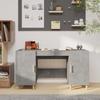 VidaXL Desk Concrete Grey 140x50x75 Cm Engineered Wood 812766