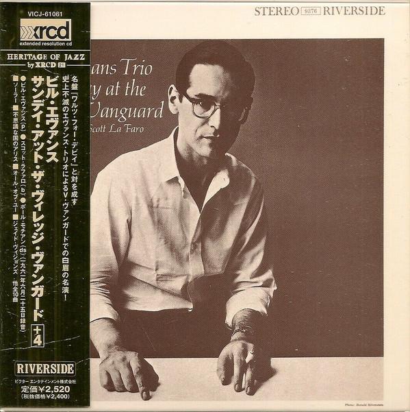 CD BILL EVANS TRIO, SCOTT LAFARO - Sunday At The Village Vanguard VICJ61061 Riverside Recor 2003 Japan ObiJazz Used