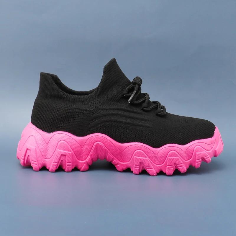 Fashionable Men's Casual Shoes Mesh Breathable Women's Men's Casual Sports Shoes Anti-Slip Running Shoe Lightweight Sock Shoe