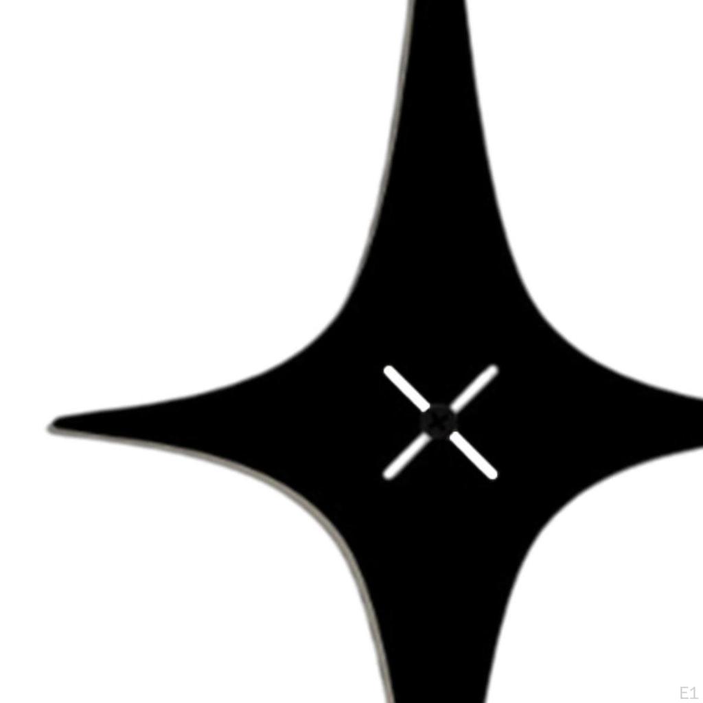 4 Pieces Pointed Stars Wall Hangings Decor Metal Art Accessory Multipurpose Modern for