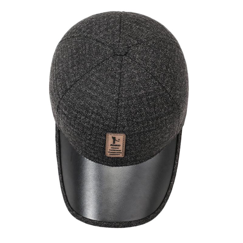 Men's Winter Middle-Aged and Elderly Father Warm Baseball Cap Old Man Grandfather Autumn Ear Protection Cotton Cap