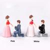 Mini Marry 2pcs Me Couple Doll Marriage Small Figure Crafts Ornament Miniatures