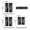 2 Pcs, Filtering Curtains (excluding Rods, Non-movable, Without Batteries) Boy & Little Fox for Use In Bedrooms and Living Rooms