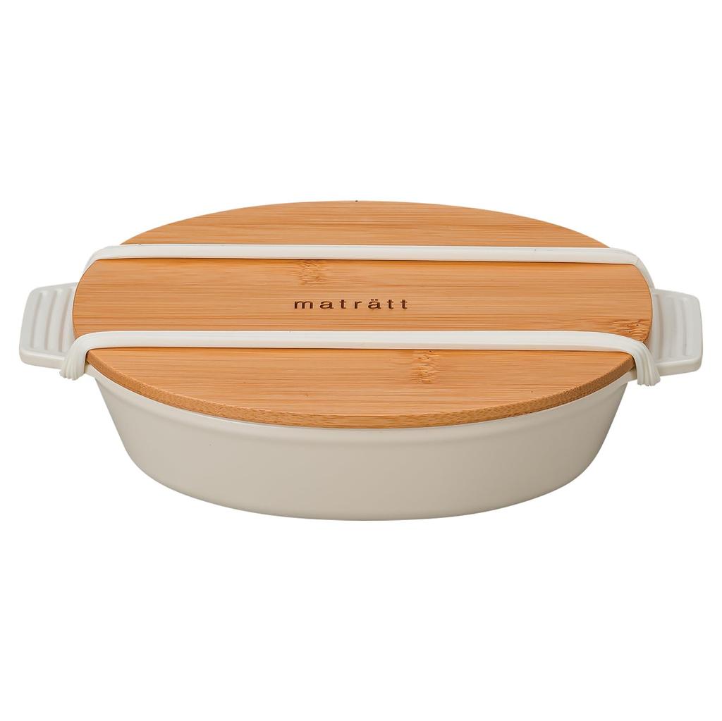 Masakazu Mosle Oval Lunch D20 27419 Dish, Ivory, Size Approx. W10.8 H5.8