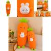 Adorable Carrot Bunny Plush Pillow Soft Down Cotton Stuffed Toy Perfect Gift For Girls