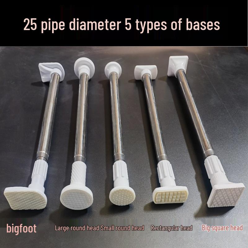 Stainless Steel Telescopic Rod for Curtains, Clothes Drying, Bathroom Shower, and Door Support.