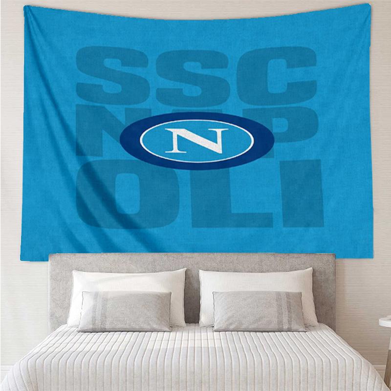Napoli Print Tapestry, Backdrop, Easy Setup, Ideal for Bedroom, Office & Living Room, with Aesthetic Wall Hanging Decor.