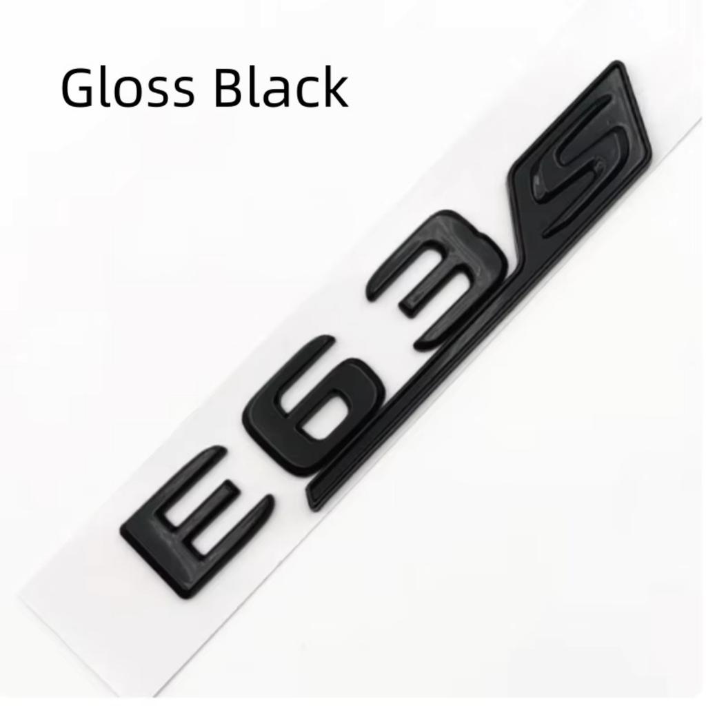 3D ABS E63 E63S Logo Emblem Decal Car Rear Trunk Badge Sticker