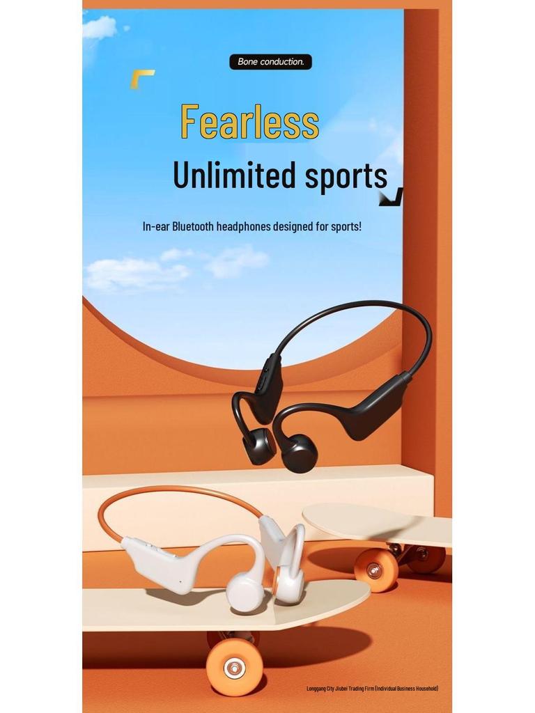 2025 Bone Conduction Bluetooth Headphones with Painless Fit, Long Battery, Card Slot, and Sports Ear Hook