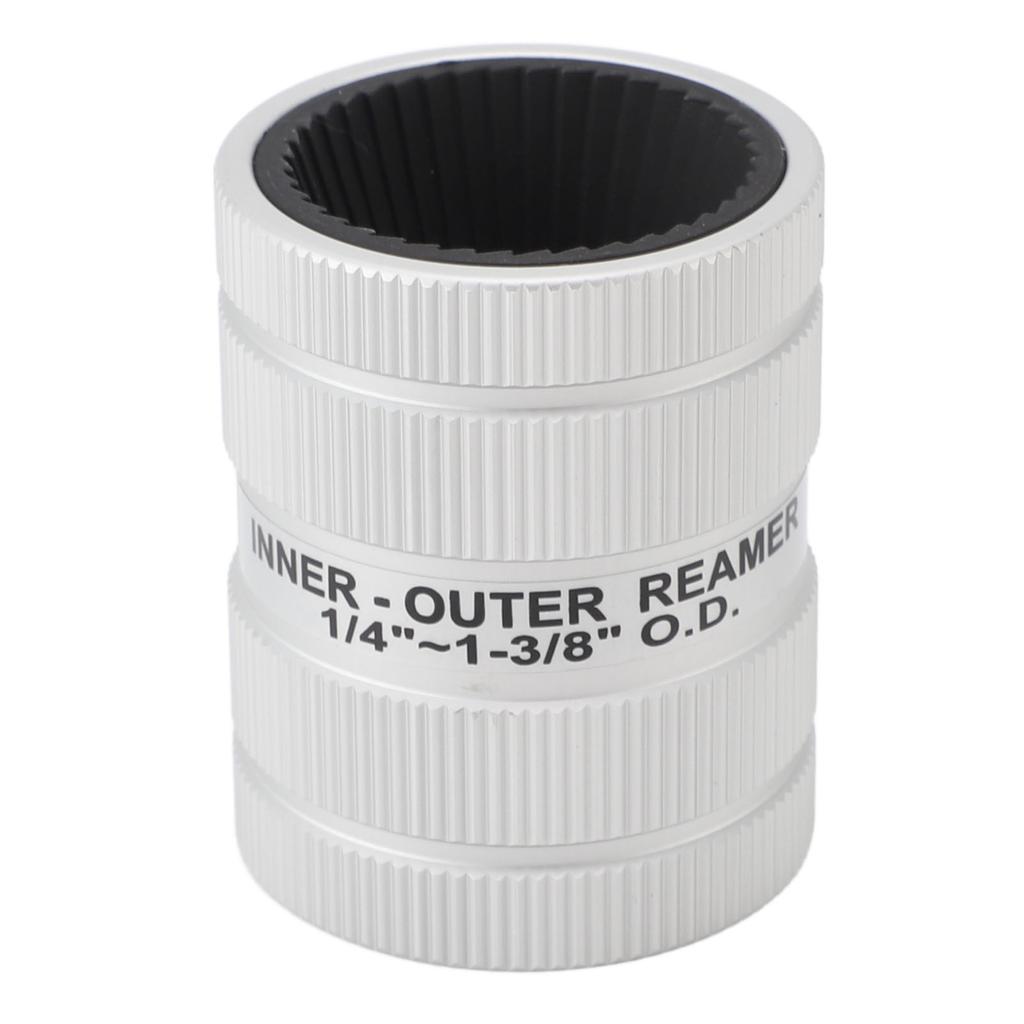 Inner Outer Tubing Reamer Accurate Ergonomic Aluminum Alloy Pipe Deburring Reamer Tool for Stainless