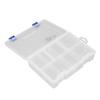 Compartment Box 2 Layer 8 Grids Small Parts Organizer Transparent PP Storage Container with Adjustable Dividers