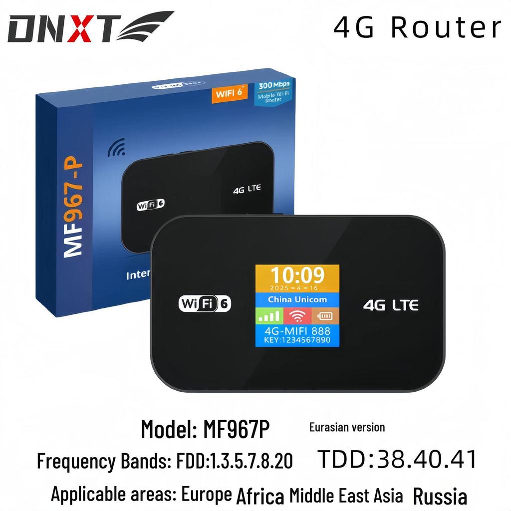 4G Portable WiFi Router with SIM Card for Europe and Southeast Asia