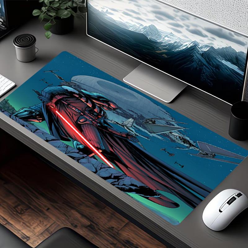 Star Wars Print Mouse Pad, for Keyboard Pad Laptop PC Mat for Office Home Use, Desk Decor, Perfect Birthday Gift for Gamers
