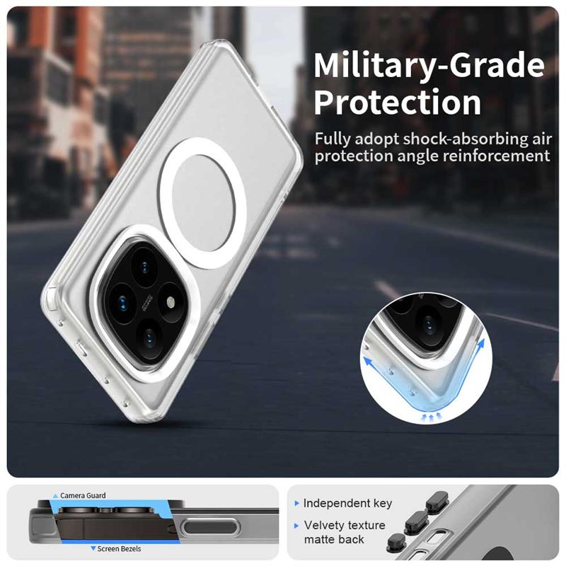 Pro Poco X7 Pouzdro Kryt Xiaomi Poco X7 PocoX7 Capas Nárazuvzdorný Nárazník Zadní Barva Bezdrátové Nabíjení Magnetické Matné Pouzdra Poco X7