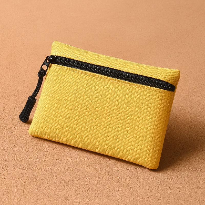 Mini-Wechselbeutel, einfach und tragbar, hochwertige Stoffaufbewahrung, Reißverschluss, kleine Geldbörse, Kartenetui, Münzbeutel für Studenten und Kinder.