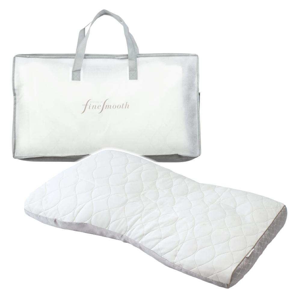 Nishikawa Fine Smooth Pillow Height Normal Mini Bincho Charcoal Pipe Hinoki Quilt360 Supports Smooth Tossing and Turning Special Structure Fits the