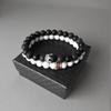 Couple Bracelet Charms Stone Beads Men Jewelry Crown Bracelets For Women Bangles Pulseira Masculina Bileklik Pulseira Feminina