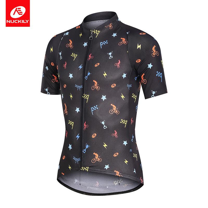 

Men s Breathable Summer Cycling Jersey - Short Sleeve Road & Mountain Bike Team Uniform S