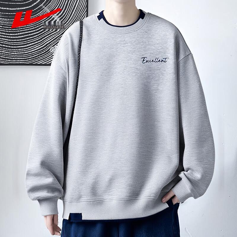Men's Simple Letter Round Neck Long Sleeve T-Shirt