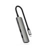 Multiport USB-C Hub - Satechi - 4-in-1 - 4K - Power Delivery 100W - Gray