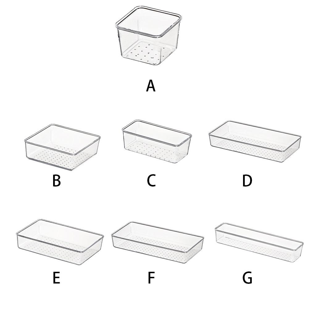 Transparent Drawer Home Storage Box Cosmetic Organizer Case Sundries Multifunction Organizers Closet Office Portable Boxes