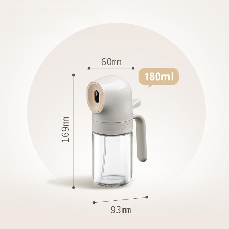 180/250ml Oil Sprayer for Cooking Refillable Glass Olive Oil Spray Bottle Anti-leak Oil Spray Pot for Baking and Grilling