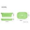 Portable Silicone Folding Lunchbox Easy To Carry Lightweight Fruit Box Suitable for Camping Organization
