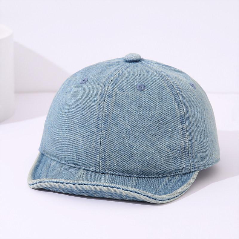 Casquette de Baseball en Jean Style Coréen INS pour Bébé - Chapeau à Visière Souple pour Garçons et Filles, Printemps/Automne