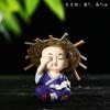 Creative and cute ceramic purple sand tea pet decorations, flower pots, tea ceremony, car mounted Zen decorations Artificial