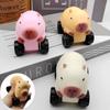 High Elasticity Capybara Squeeze Toy with Wheel Cute Pinch Toy Capybara Fidget Toy  Practical Jokes