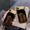 Leopard Background Black For IPhone 17Pro Max 16 17 Pro 15 Pro 14 13 Plus 12 Mini 11Pro Max XR 16E 17Air Golden Glass Phone Case