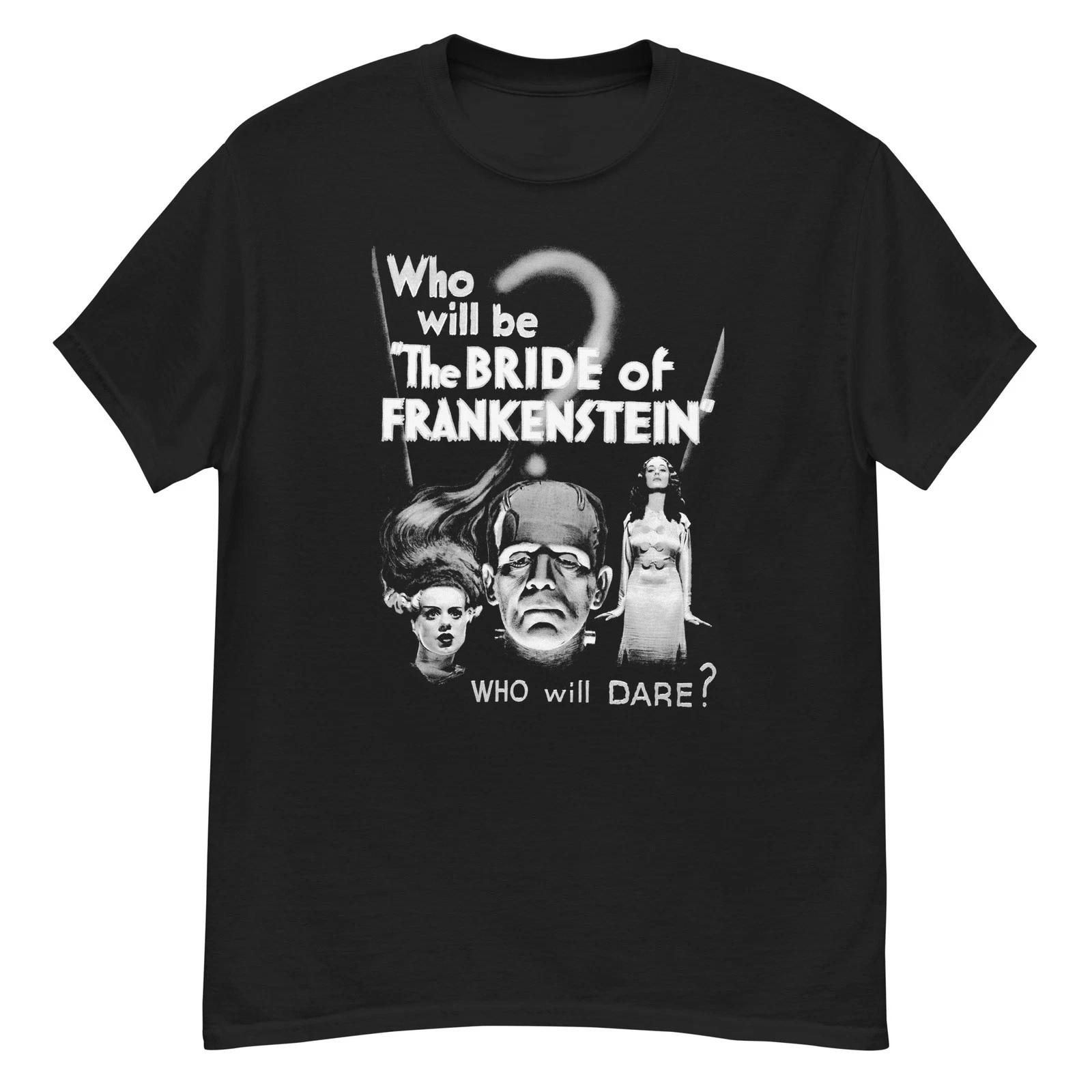 Bride of Frankenstein cult horror film “who?” fan art t-shirt M
