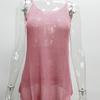 2026 Summer Women's Color Block Knit Tank Top, Round Neck Sleeveless Crochet Vest Cami for Casual Beach & Daily Wear