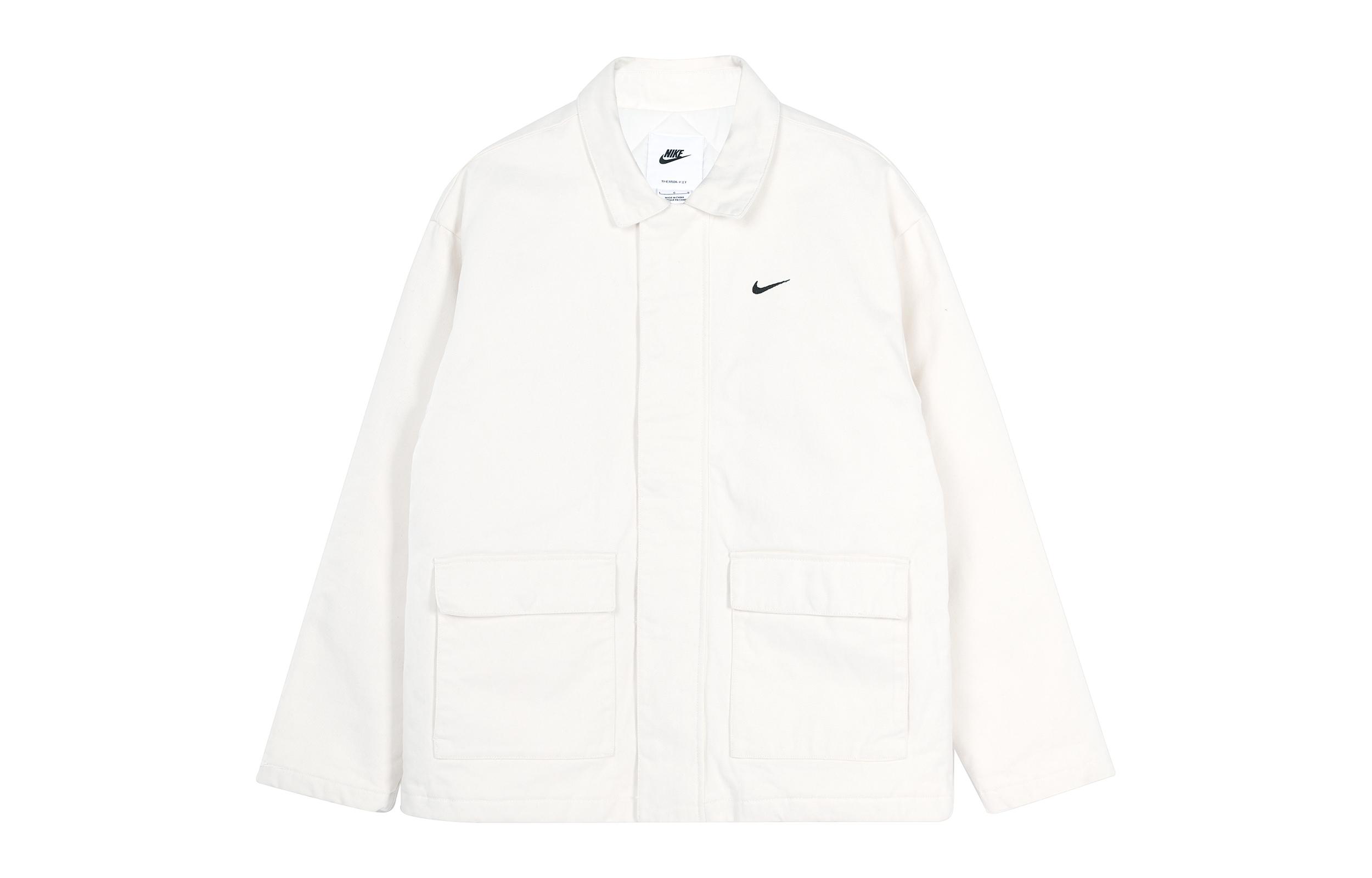 Nike Jackets Men s White Lapel Moderate Workwear DQ4939-030 L