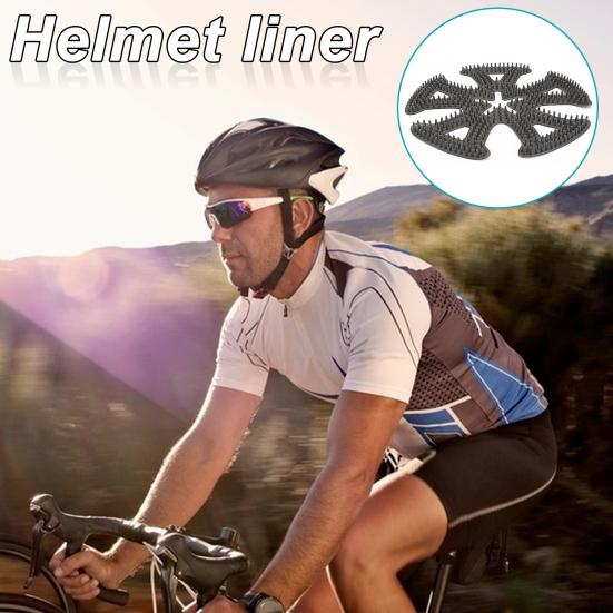 Cycling Helmet Pad Anti-slip Silicone Tooth Breathable Universal Outdoor Motorcycle Bike Padding Insert Cushion Liner Mat Helmet Accessories
