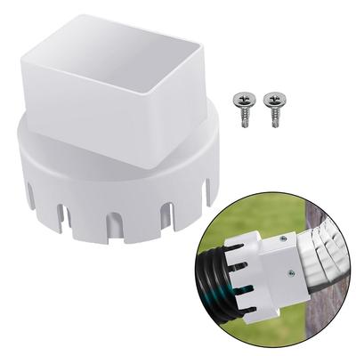Pipe Convertor Rain Gutter Accessories With Screws Kits