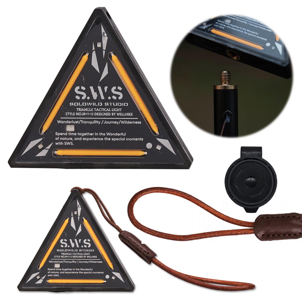 Outdoor Tactics Triangle Light SWS Night Light Badge Warning Decoration Camping Atmosphere Mini Small Pendant Lamp
