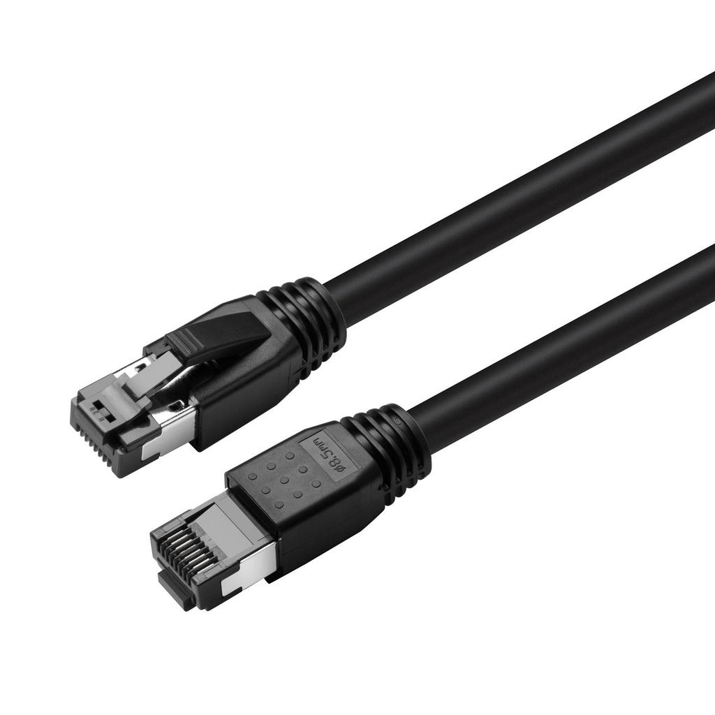 Microconnect Cat8.1 S/Ftp 0.50M Black Shielded Lszh,Awg 24