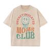 2026 Estate Donna Sovrastimolata Club Mamme Stampa Maglietta Divertente Regalo Mamma Cotone Manica Corta alla Moda Festa della Mamma Casual Streetwear