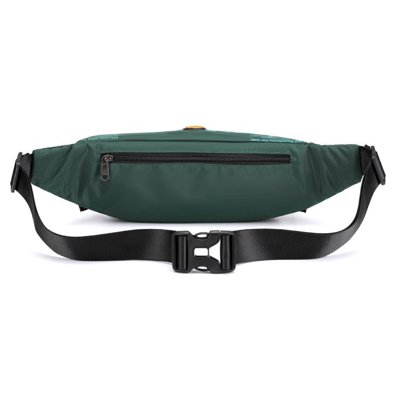 New Outdoor Men's Waist Bag Street Trend Chest Bag Crossbody Bag Sports Running Close Fitting Waist Bag