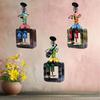 Musician Dolls Wall Hanging Metal Showpieces Handmade Iron Home Decor Tabletop Statues for Living Room