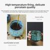 120ml Horký prodej High-end Speciální Unikátní La Hua Keramický Kávový Šálek Vintage Porcelán Glazovaný Kung Fu Hrnky Pro Domov a Kancelář