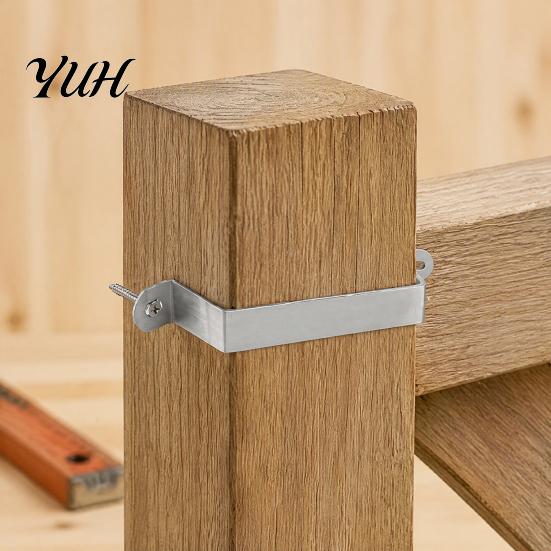 Professional Grade Fencing Accessories 30Pcs Fence Panel Brackets, Heavy Duty Clips with 60 Screws, Outdoor Metal Fixing Hardware Anti Rattle Security
