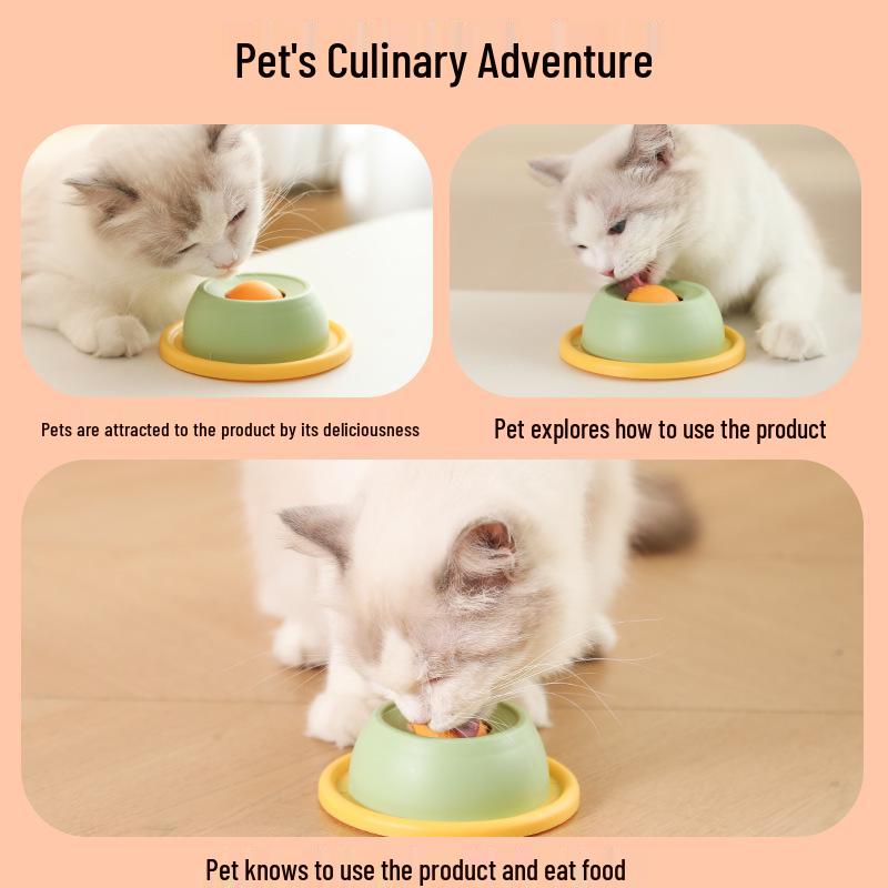 Neues Katzenspielzeug: Lecken und Lecken Langsamfressnapf zur Zahnreinigung und Beschäftigung