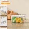 Transparent Large Capacity Storage Bins To Organize Books Snacks Toy Miscellaneous Storage Box
