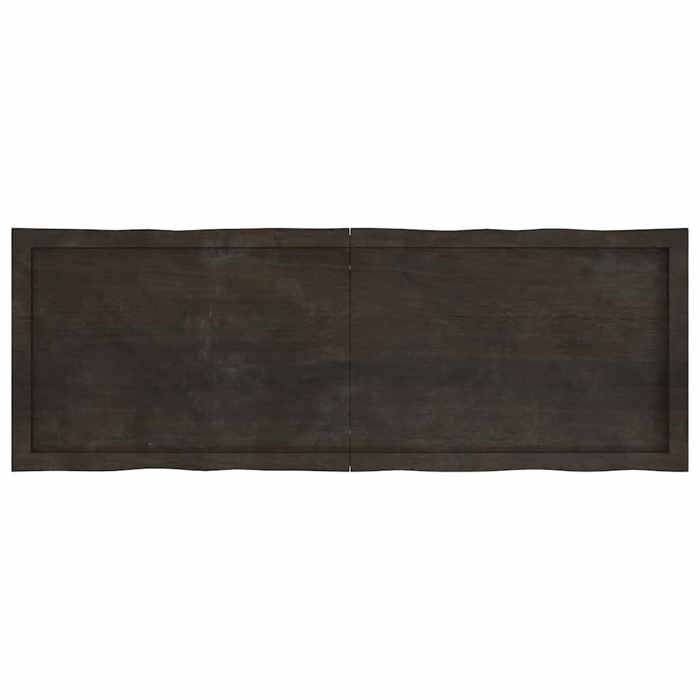 VidaXL Dessus de table bois chêne massif traité bordure assortie 364030