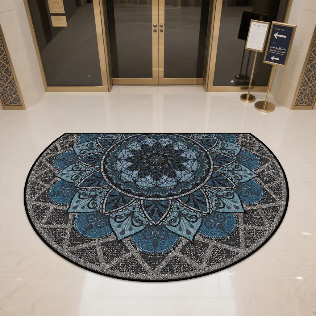 Retro American-Style Doormat, Bathroom Entrance, Washable Area Carpet Decoration, Home Entrance Anti-Slip Doormat